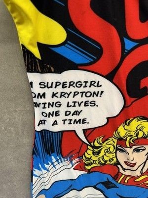 Supergirl Shirt Womens Small Comic Book Tank Dress Sleepwear DC Comics Graphic 5