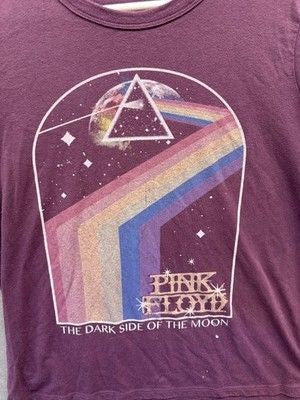 Pink Floyd Shirt Womens Large Dark Side Of The Moon Band Tee Graphic Music 3