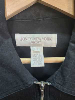 Jones New York Sport Mens Black Zip Front Cotton Jacket Size S 2