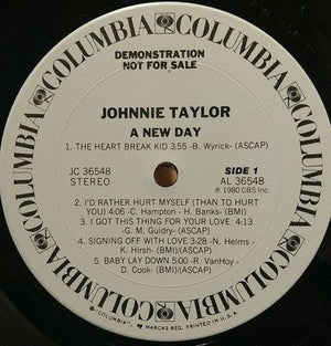 Johnnie Taylor A New Day Vinyl LP Record Used Soul Funk 12 Inch 3