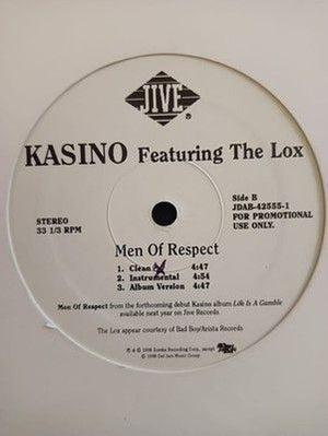 Kasino Nasty Girl Men Of Respect 12 Inch Vinyl Record Used Hip Hop 3