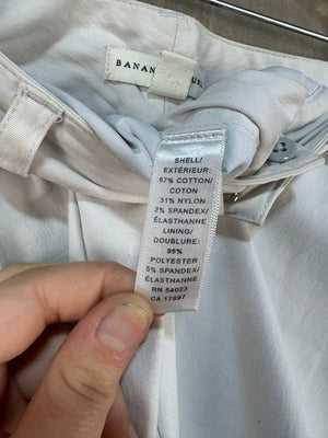 Banana Republic Martin Stretch White Pants Size 4 Tall Good Condition 3
