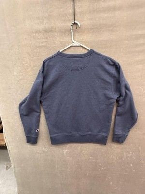 Champion Sweatshirt Mens XL Navy Blue Crewneck C Logo Used 3