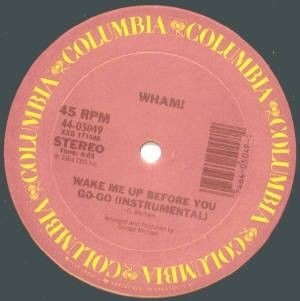 Wham Wake Me Up Before You Go-Go 12 Inch Vinyl Record Used 5