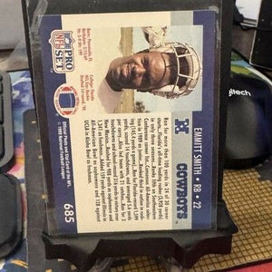 1990 PRO SET #685 EMMITT SMITH 🔥 ROOKIE RC 🔥 MINT CENTERED SHARP HOF 2
