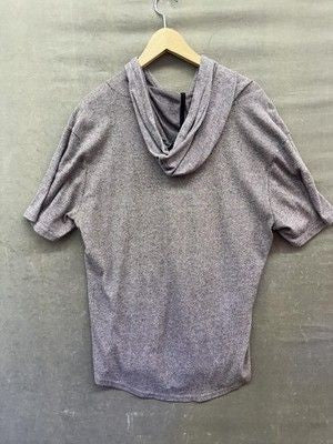 Allisandy Hoodie Pullover Shirt Mens Large Short Sleeve Kangaroo Pocket Soft 3