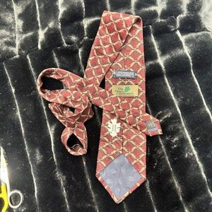 Kuppenheimer Mens Silk Tie Spinner Dolphin Leaf Pattern Pre-Owned Good Condition 3