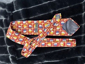Ermenegildo Zegna Tie Mens Silk Geometric Designer 58in Made in Italy Classic 1