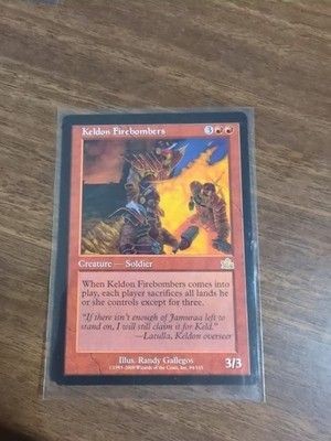 Magic The Gathering Keldon Firebombers Prophecy Card Ungraded SP NM