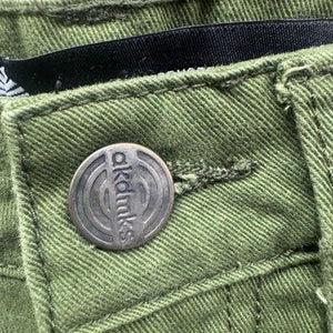 Akademiks Pants Boys 8 Green Straight Leg Cotton Casual Jeans Youth Kids 4