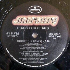 Tears For Fears Shout 12" Vinyl Record 2