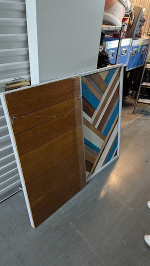Pair of Reclaimed Wood Wall Art Frames - Custom Made -  Heavy & Durable! 3