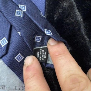 Robert Talbott Tie Mens Geometric Diamond AMR Polyester Necktie Made in USA Clas 3