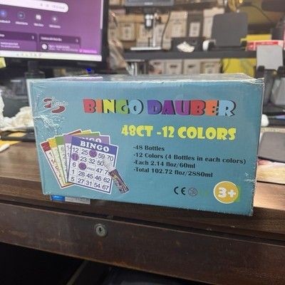 Bingo Dauber 12 Colors 12 Bottles 2.14 fl oz Brand New Sealed