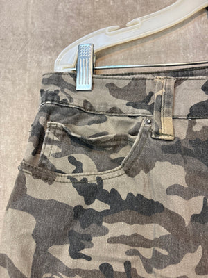 FIRE & RAIN Cargo Pants Camouflage Gray Black White Size 34x32 Good Condition 5