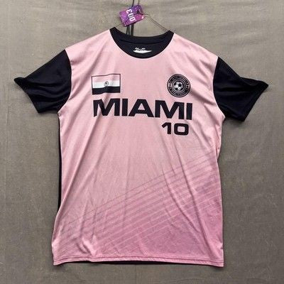 FA Action T-Shirt Unisex Large Pink Breathable Moisture Wicking Pre-Owned Excell