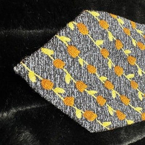 Maphisto Mens Silk Floral Print Necktie Made in Italy Pre-Owned Good Condition 5