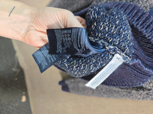 Tommy Hilfiger Men's Navy Indigo Marled Shawl Collar Cardigan Sweater M 2