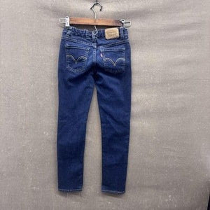 Levis Boyfriend Jeans Girls 8 Regular Blue Stretch Denim Skinny Fit Pre-Owned Go 4