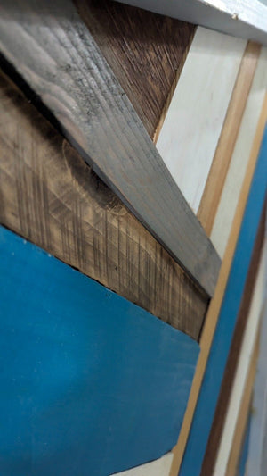 Pair of Reclaimed Wood Wall Art Frames - Custom Made -  Heavy & Durable! 4