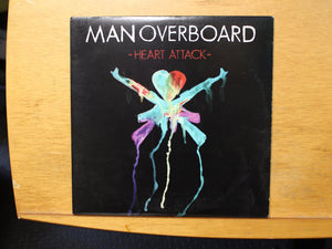 Man Overboard Heart Attack LP Rise Records 1557 Yellow q/ White 1