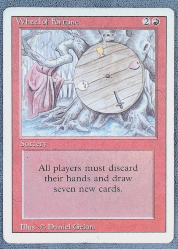 1993 Magic: The Gathering Revised Edition Wheel of Fortune Rare 3ED - LP