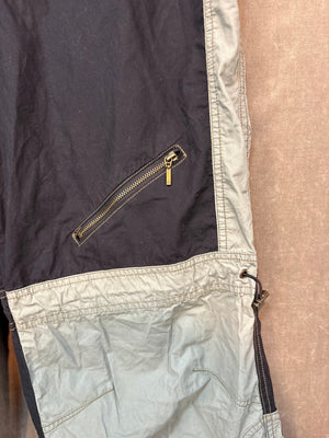 SENCE + NOISE Cargo Pants Beige Black Size L-G Good Condition Drawstrings 3