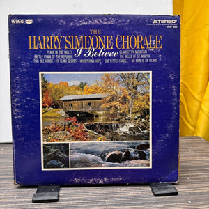 Harry Simeone Chorale I Believe Blue Cover 12 Inch Vinyl LP Used Gospel 2