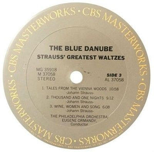 Johann Strauss Josef Strauss Blue Danube Strauss Greatest Waltzes Used Vinyl LP 5