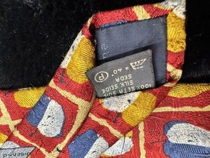 Ermenegildo Zegna Tie Mens Silk Geometric Designer 58in Made in Italy Classic 2