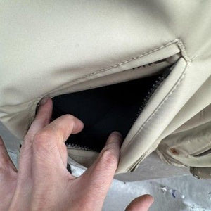 Weatherproof Jacket Mens Extra Large Khaki Hooded Full Zip Softshell Zip Pockets 4
