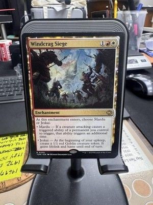 Magic The Gathering Windcrag Siege Rare Enchantment Card English Mardu Ungraded