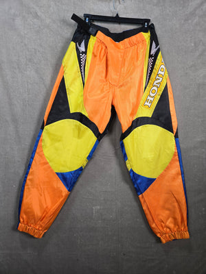 Honda Racing Motocross Forever 21 Men Colorblock Nylon Pants Size XL 1