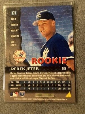 TL1089 1996 Pinnacle Starburst #97 Derek Jeter New York Yankees 2