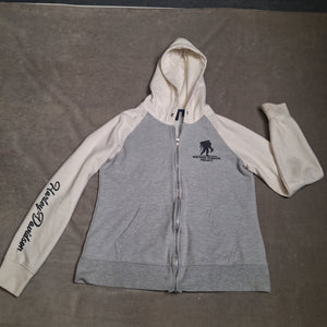 Harley-Davidson Women's Gray White Zip Hoodie Wounded Warrior Size M 1