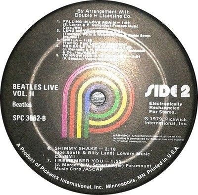 The Beatles 1st Live Recordings Vinyl Record