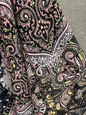 Nymphe Kimono Womens One Size Paisley Boho Open Front Lightweight Duster Robe 3