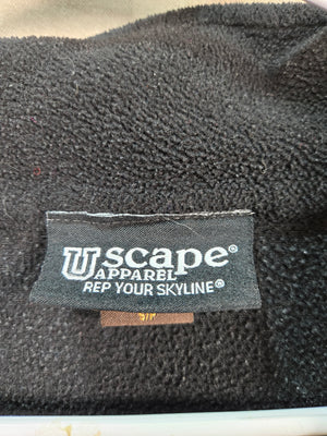 Oklahoma Skyline Uscape Apparel Unisex Black Fleece Quarter Zip Pullover S 2