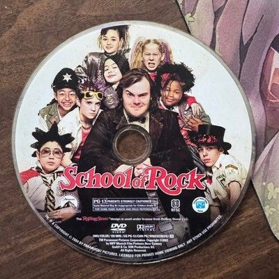 School of Rock DVD Jack Black Kids Movie 2003 PG-13