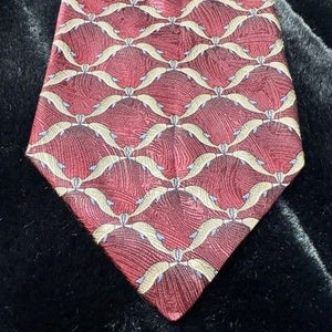 Kuppenheimer Tie Mens Silk Spinner Dolphin Nature Conservancy Leaf Pattern Rare 4