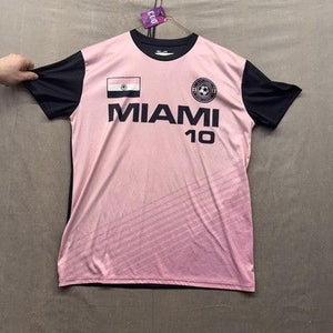 FA ACTION T-Shirt Unisex Large Pink Jersey Soccer Breathable Moisture Wicking 4