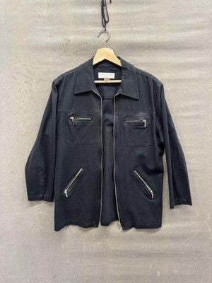 Jones New York Jacket Womens Small Black Full Zip Four Pocket Sport Stretch 90s 3