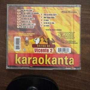 Karaokanta Exitos de Vicente 2 Pistas Musicales y Karaoke CD Graficas SEALED 2