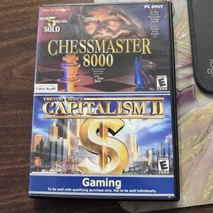 Chessmaster 8000 Capitalism II PC Game Bundle Very Good Condition 1