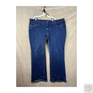 Levi's 524 Bootcut Women's Jeans Size 24W/38 Dark Wash 1