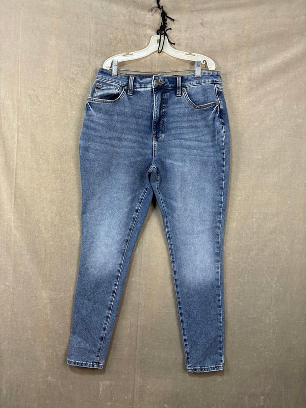 Levi's Jeans High Rise Curvy Skinny Blue Size 12 Pre-Owned Stretch Denim