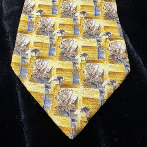 Ermenegildo Zegna Tie Mens Silk Floral Pattern Luxury Necktie Made In Italy 4