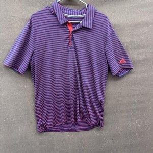 Adidas Shirt Mens Large Polo Golf Athletic Performance Climalite Striped 3