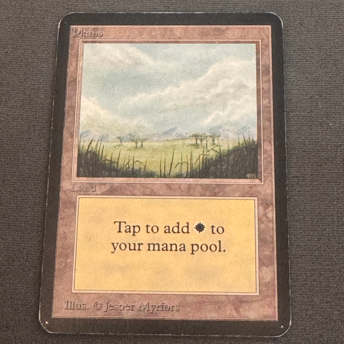 Plains (B) Limited Edition Alpha 287 MTG Magic The Gathering MP