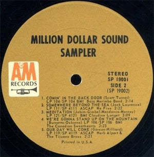 Various Artists Million Dollar Sound Sampler Vinyl LP Used 4